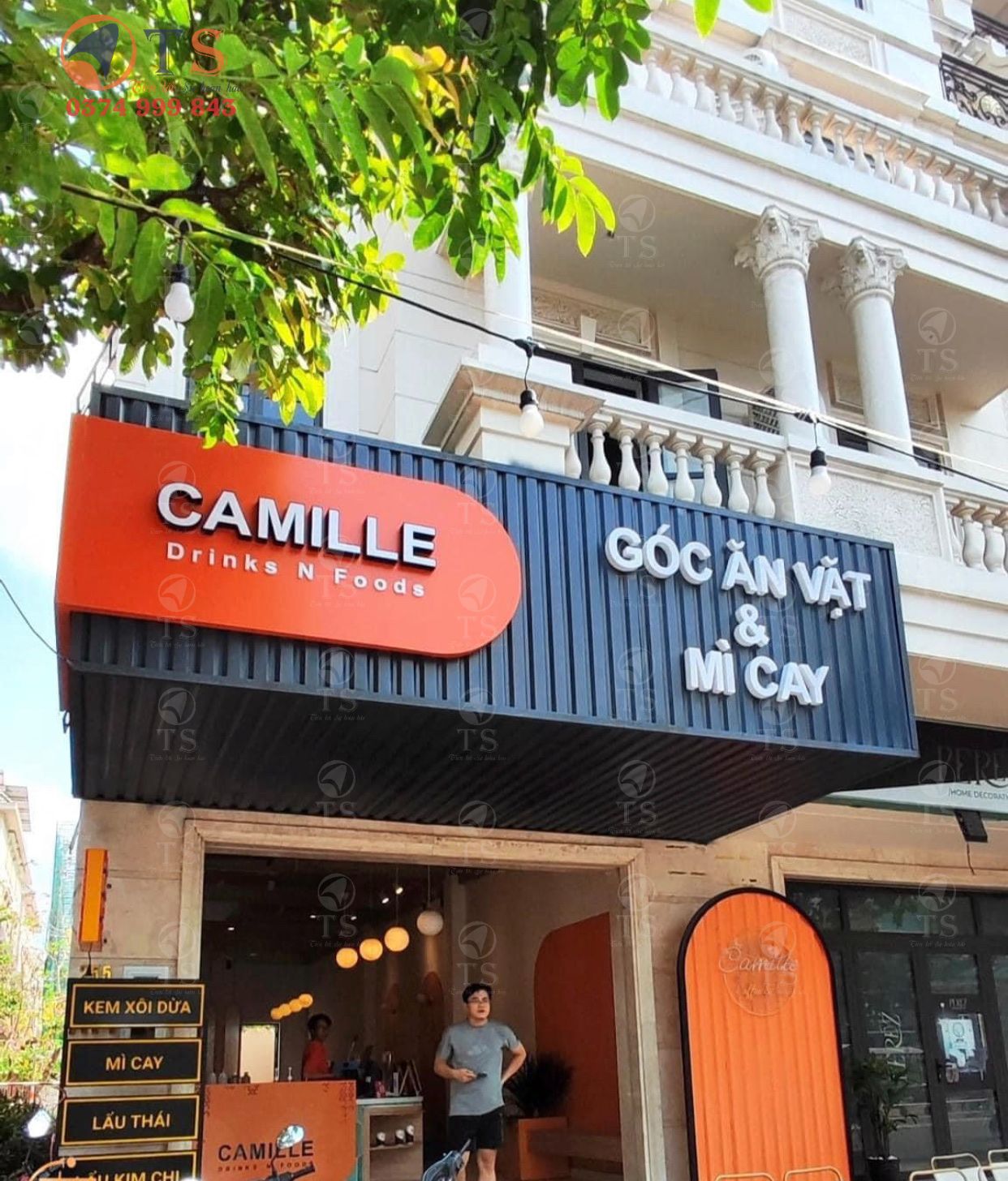 Bảng hiệu trà sữa