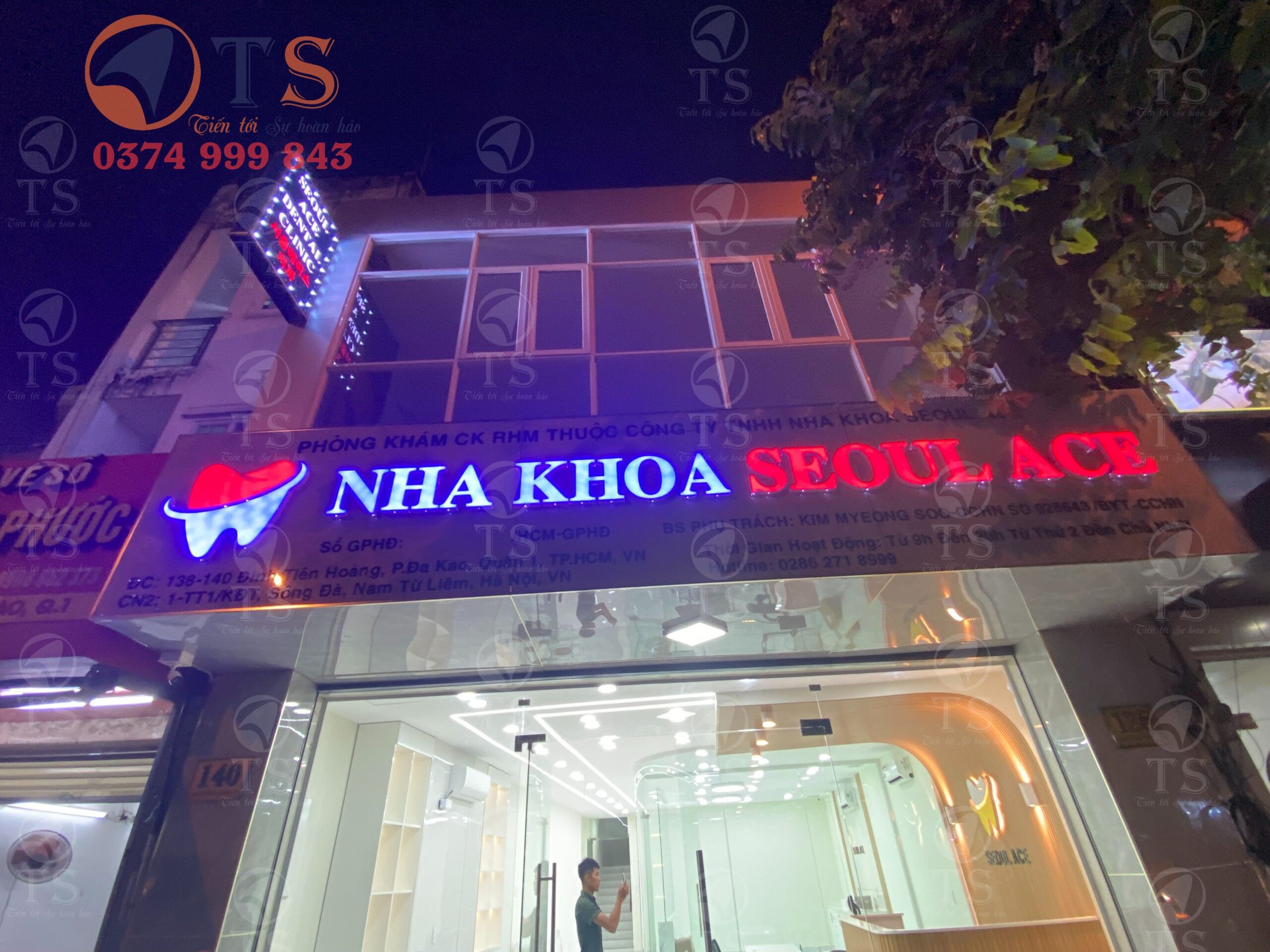 Mẫu Bảng hiệu quảng cáo nha khoa đẹp