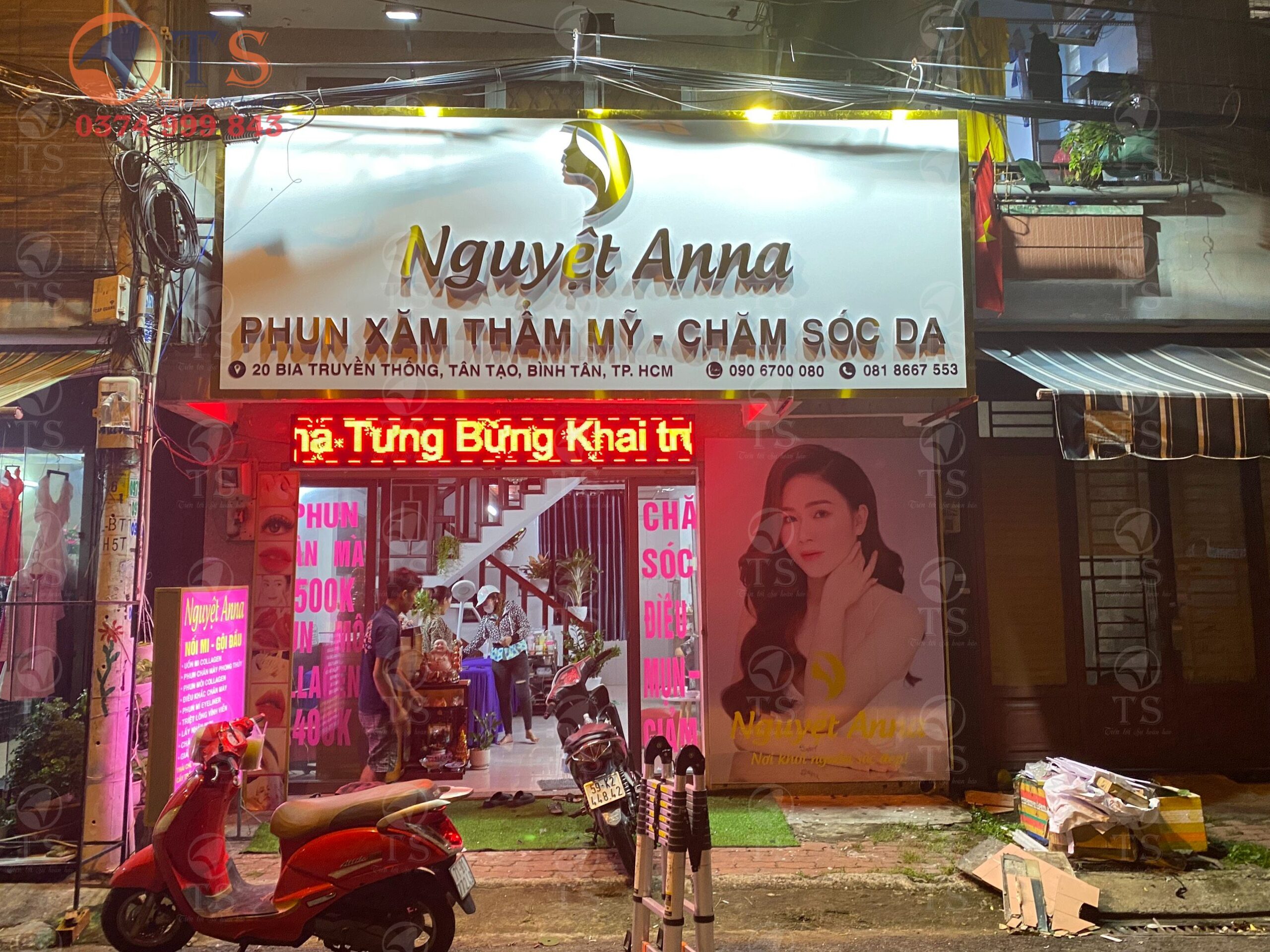 Tổng quan bảng hiệu spa