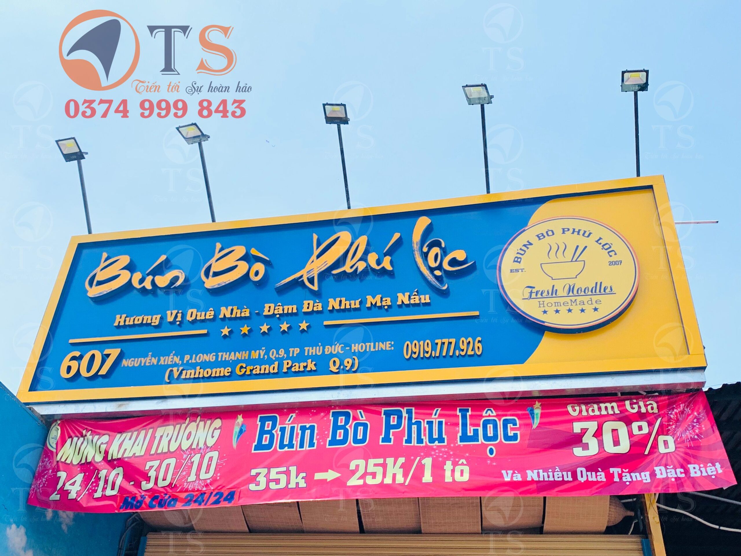 Bảng hiệu bún bò siêu đẹp