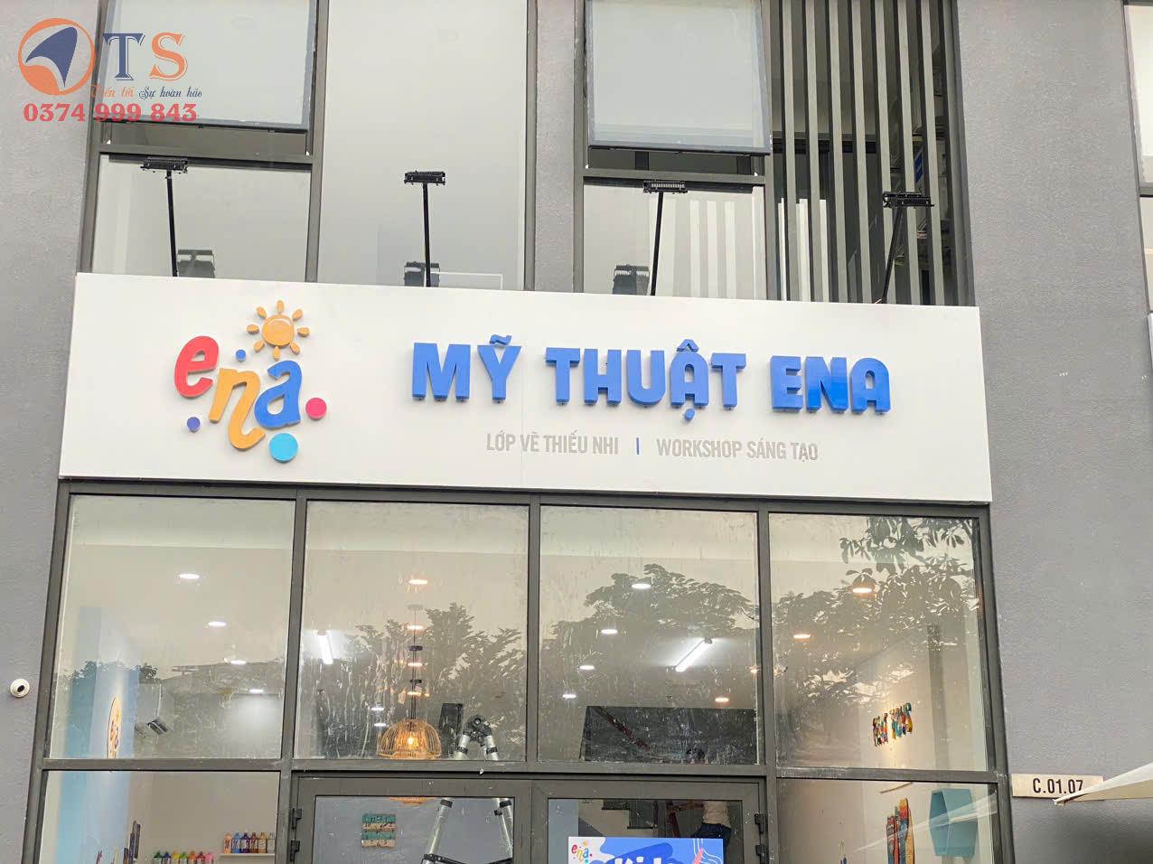 🎨 DỰ ÁN BẢNG HIỆU: MỸ THUẬT ENA – TP. THỦ ĐỨC