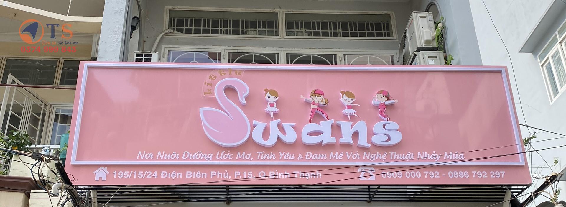 🎀 Thi Công Bảng Hiệu Alu- Mica Chữ Nổi – Giải Pháp Trang Trí Mặt Tiền Ấn Tượng Cho Trung Tâm Dạy Nhảy, Mầm Non, Studio Nghệ Thuật