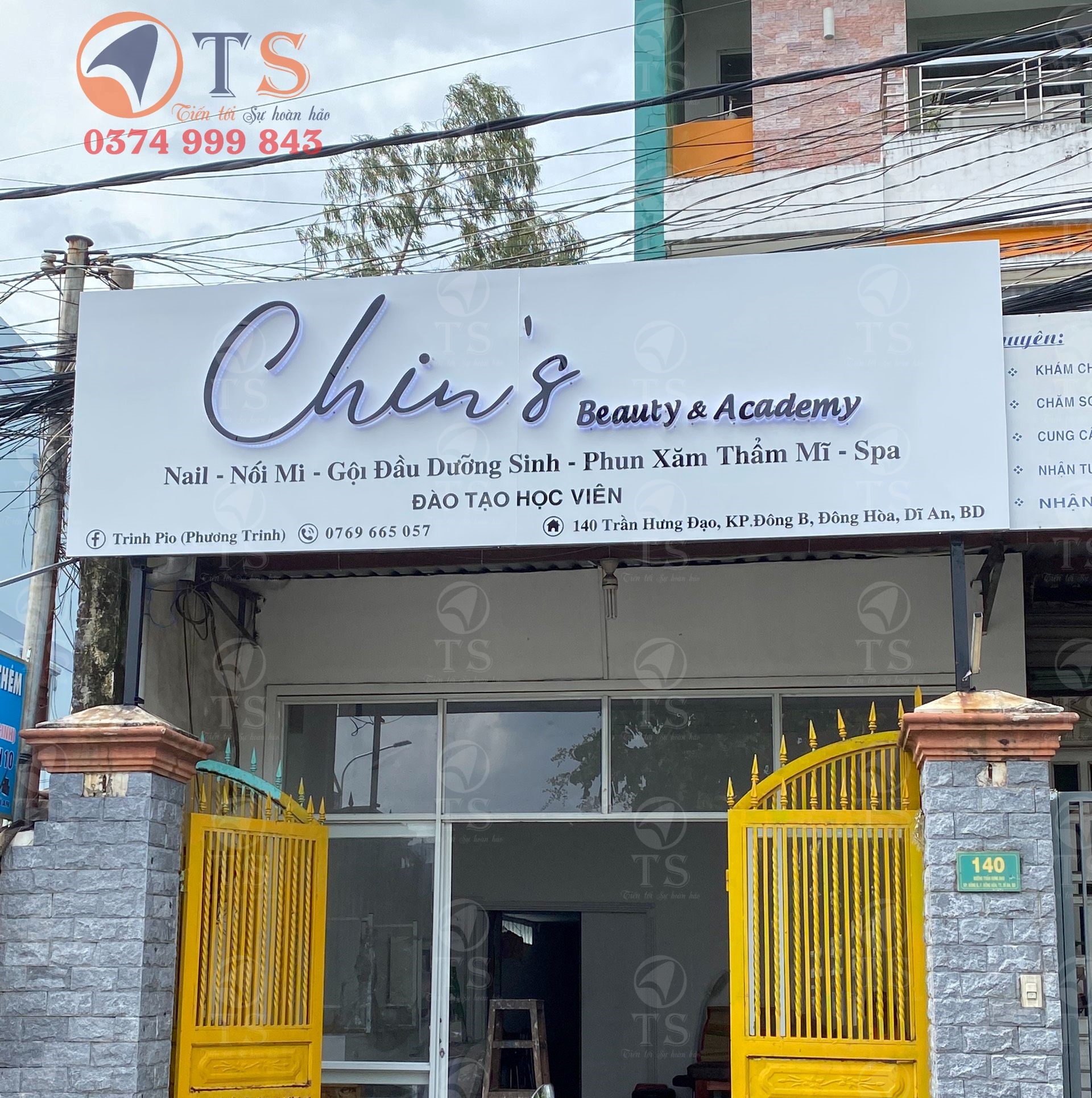 Thi Công Bảng Hiệu Alu Chữ Nổi Sáng Chân Cho Spa – Giải Pháp Tối Ưu Để Thu Hút Khách Hàng